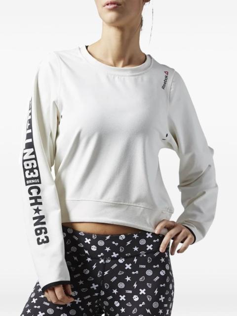 Reebok long-sleeve crew-neck sweatshirt