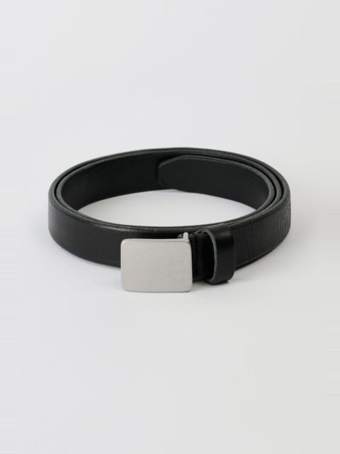 OUR LEGACY | LICORICE CROC BULL HIDE 2CM BELT ベルト UNISEX Croc Bull Hide Belt in Licorice