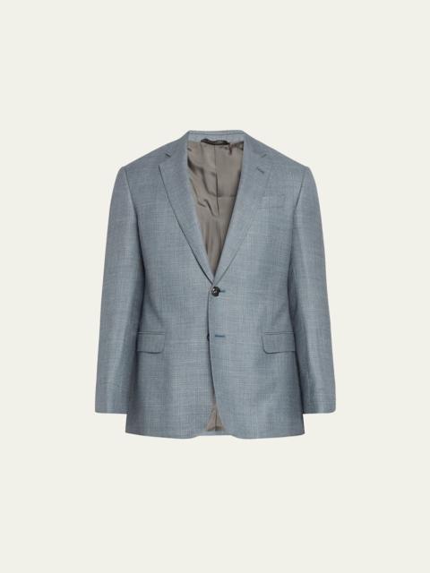 GIORGIO ARMANI Men's Textured Wool-Blend Dinner Jacket