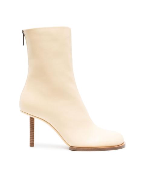 JACQUEMUS Le Chouchou 80mm leather boots