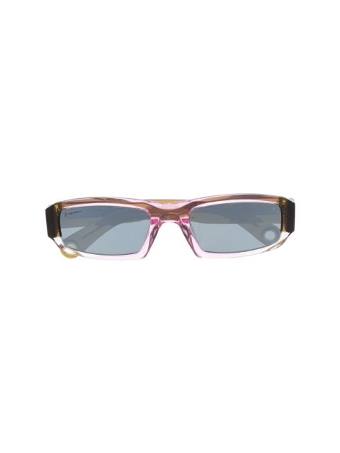 JACQUEMUS thin square frame sunglasses
