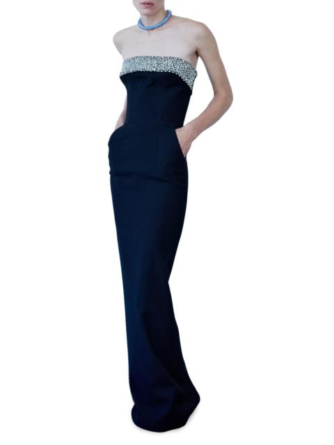 THE NEW ARRIVALS ILKYAZ OZEL Women's Morticia Embelished Strapless Gown - Orpheon