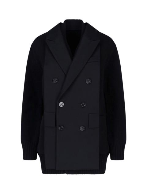 sacai WOOL FLANNEL CARDIGAN