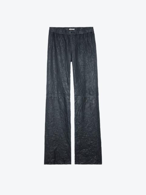 Zadig & Voltaire Pauline Crinkled Leather Pants