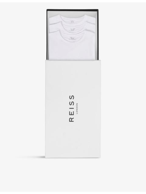 REISS Bless short-sleeved crewneck pack of three cotton-jersey T-shirts