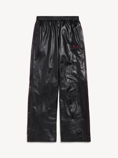 BALENCIAGA Men's Tracksuit Pants in Black/burgundy