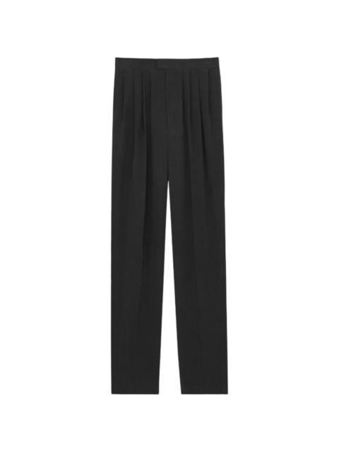 SAINT LAURENT pleated high-waist trousers