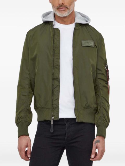ALPHA INDUSTRIES MA-1 TT hooded bomber jacket