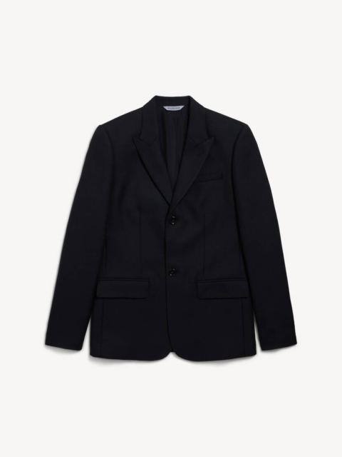 BALENCIAGA Men's Single-breasted Slim Fit Jacket in Black