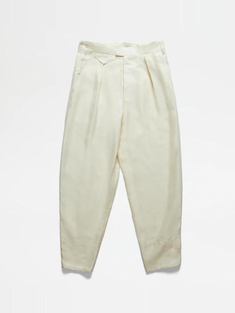 Tod's TROUSERS - WHITE