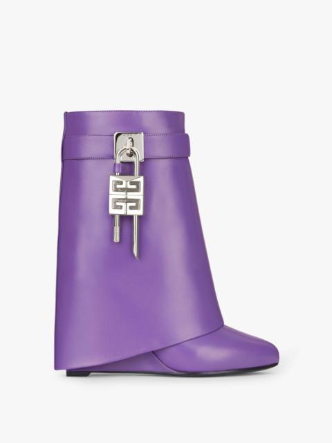 Givenchy SHARK LOCK BOOTS IN LEATHER