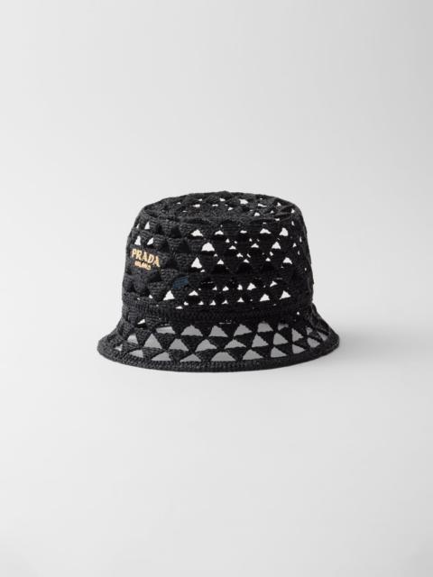 Prada Woven fabric bucket hat