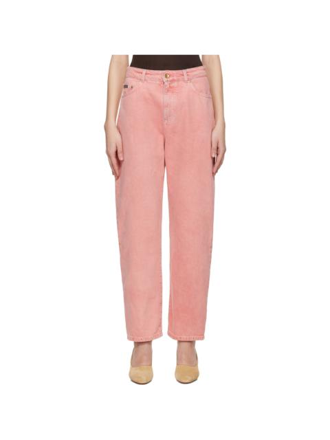 Dolce & Gabbana Pink Five Pockets Regular Waist Jeans