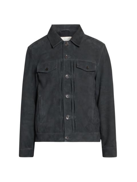 OFFICINE GÉNÉRALE Men Liam Suede Jacket - Faded Black