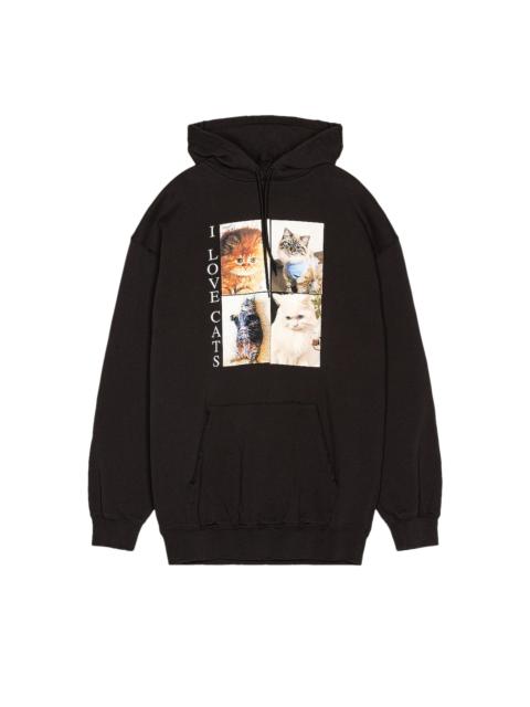BALENCIAGA Balenciaga I Love Cats Hoodie 'Black'