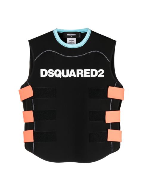 DSQUARED2 logo-print sleeveless vest