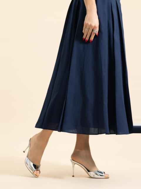 Manolo Blahnik Astucla Mule - Silver