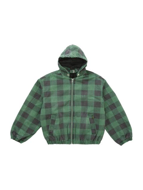 Supreme Faux Sherling Lined Bomber Jacket (FW25) Plaid