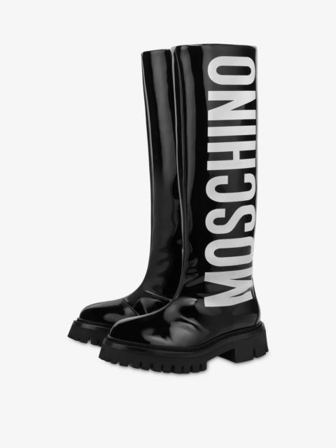 Moschino MAXI LOGO RAIN BOOTS