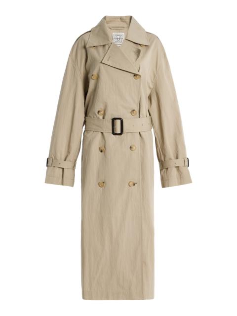 Cotton-Blend Trench Coat neutral