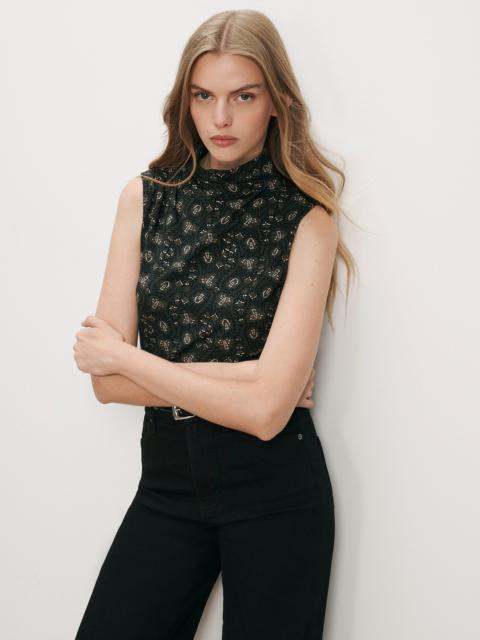 VERONICA BEARD MYLIE MOCK-NECK TANK TOP