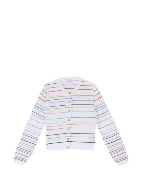Paul Smith striped round-neck cardigan
