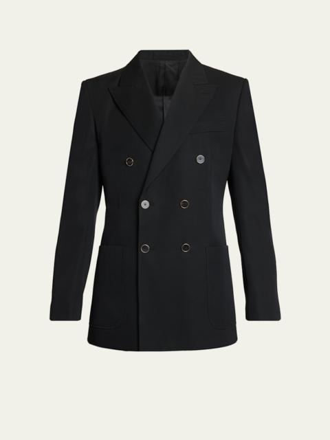 Givenchy Men's Wool Gabardine Double-Breasted Jacket