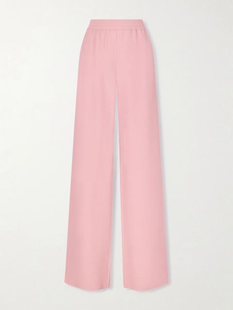 Valentino Silk-cady wide-leg pants Pink