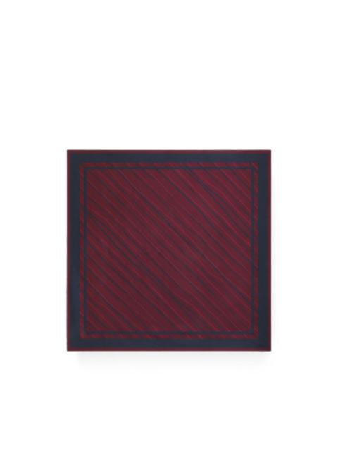 Dolce & Gabbana striped-print silk twill scarf