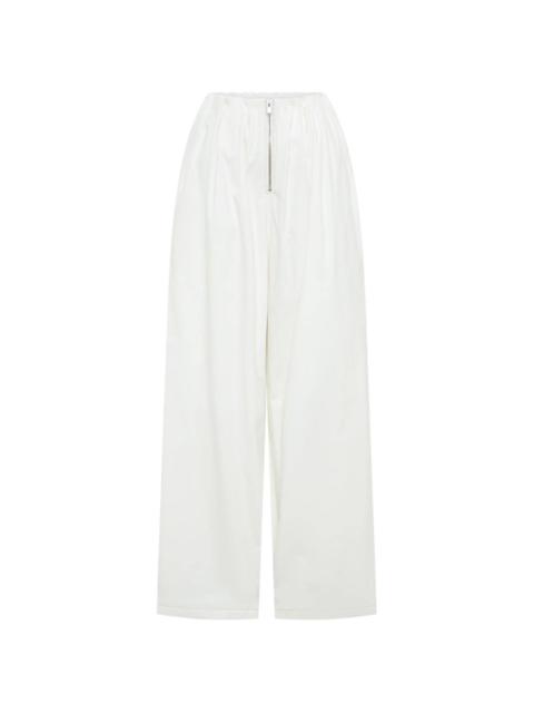 Blouson wide-leg trousers