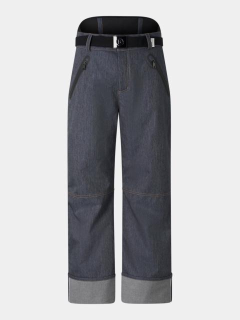 BOGNER Jett Denim Ski Pants in Navy