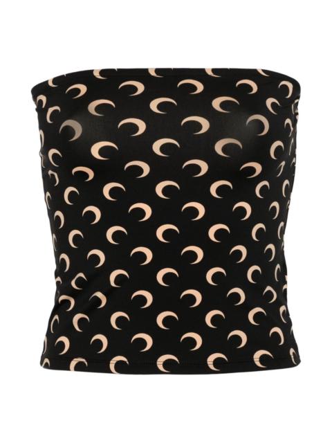 Marine Serre Moon offshoulder tube top