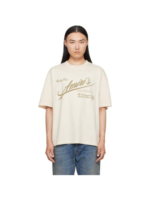 AMIRI Off-White 'Amiri Quality Goods' Oversized T-shirt