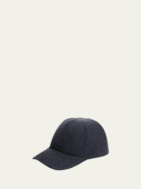 Prada Men's Wool Logo Baseball Hat