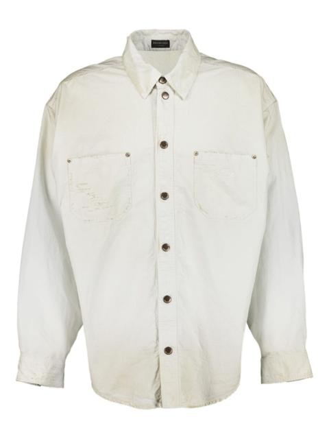 BALENCIAGA two-pocket button-up shirt