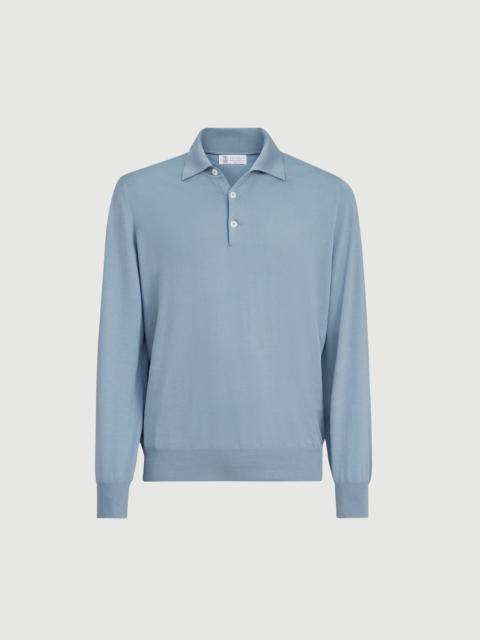 Brunello Cucinelli Cotton lightweight knit polo shirt