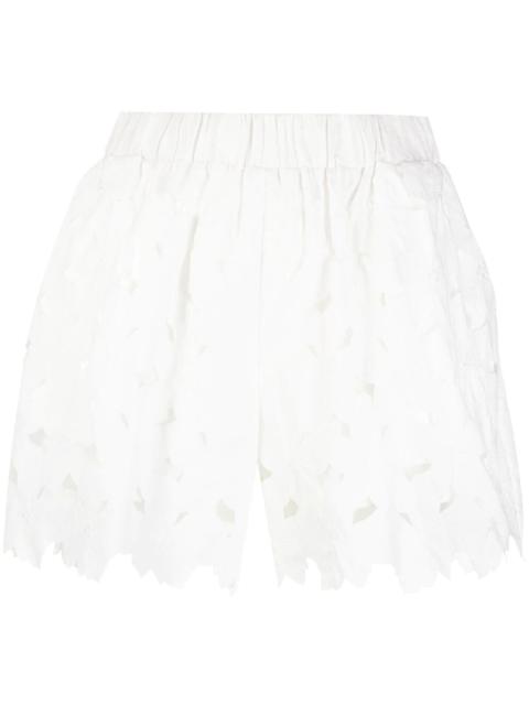 REDValentino floral-cutout shorts