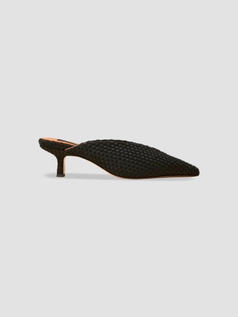 NAGHEDI Women's Strada Kitten Heel Mules - Onyx