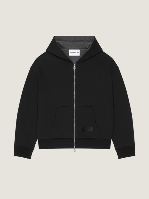 Givenchy COUTURE SEAM ZIPPED HOODIE IN SCUBA