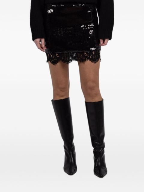 FRANÇOISE Jenny lace mini skirt