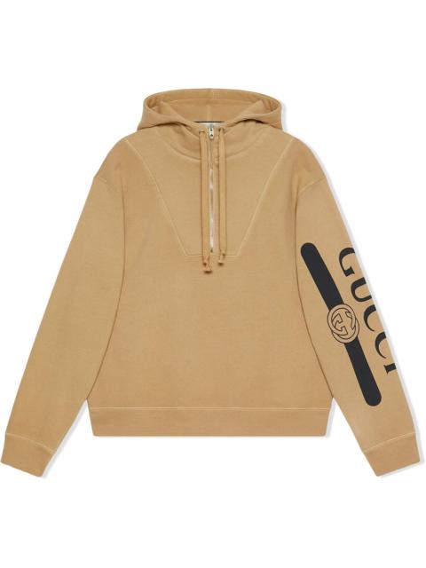 GUCCI logo-print hoodie