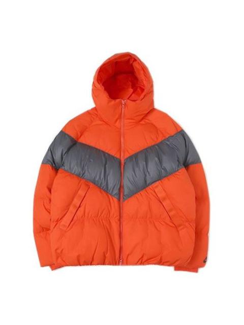 Nike 나이키 남자의 스포츠웨어 모자 다운 재킷 오렌지 BV4720-891