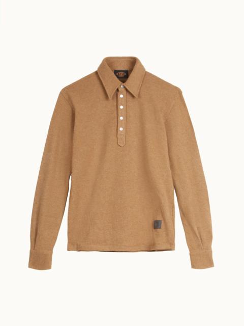 Tod's SHIRT IN MIXED WOOL - BEIGE
