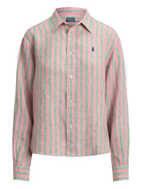 Polo Ralph Lauren striped logo-embroidered shirt