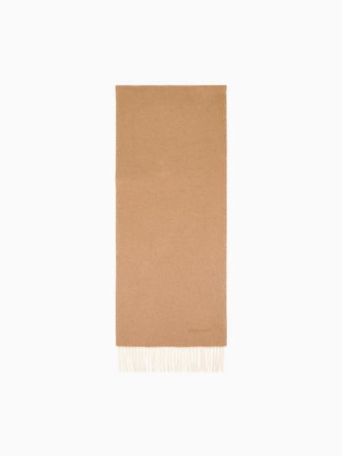 GIORGIO ARMANI TWO-TONE WOOL AND SILK SCARF