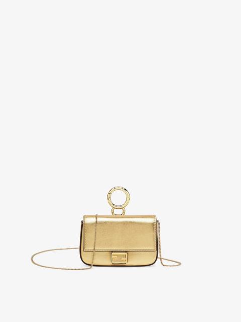FENDI Charm in golden leather