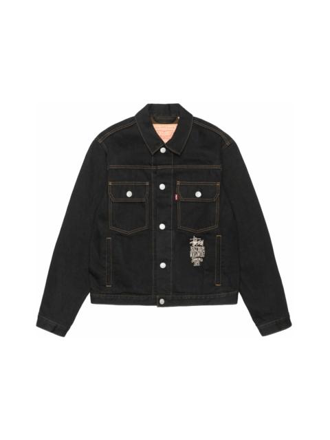 Stüssy Stussy x Levi's Crispy Rinse Trucker Jacket Black/Brown