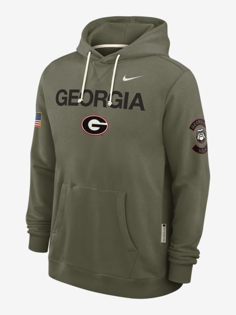 Nike Georgia 2025 Military Appreciation Men's Nike Dri-FIT College Pullover Hoodie