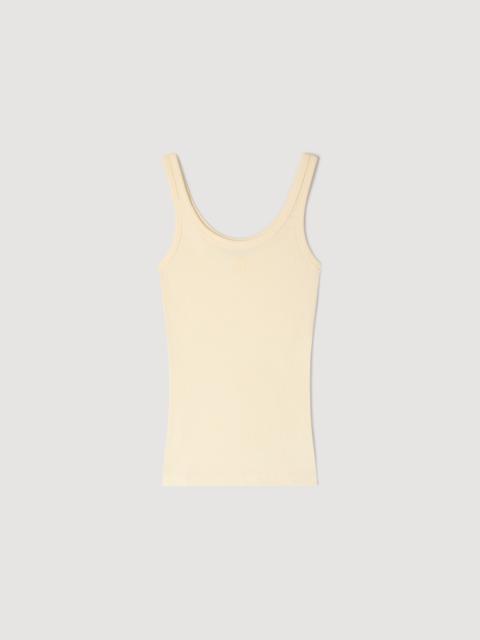 Sandro RIBBED VEST TOP