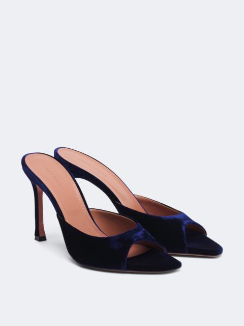 Amina Muaddi Alexa velvet mules